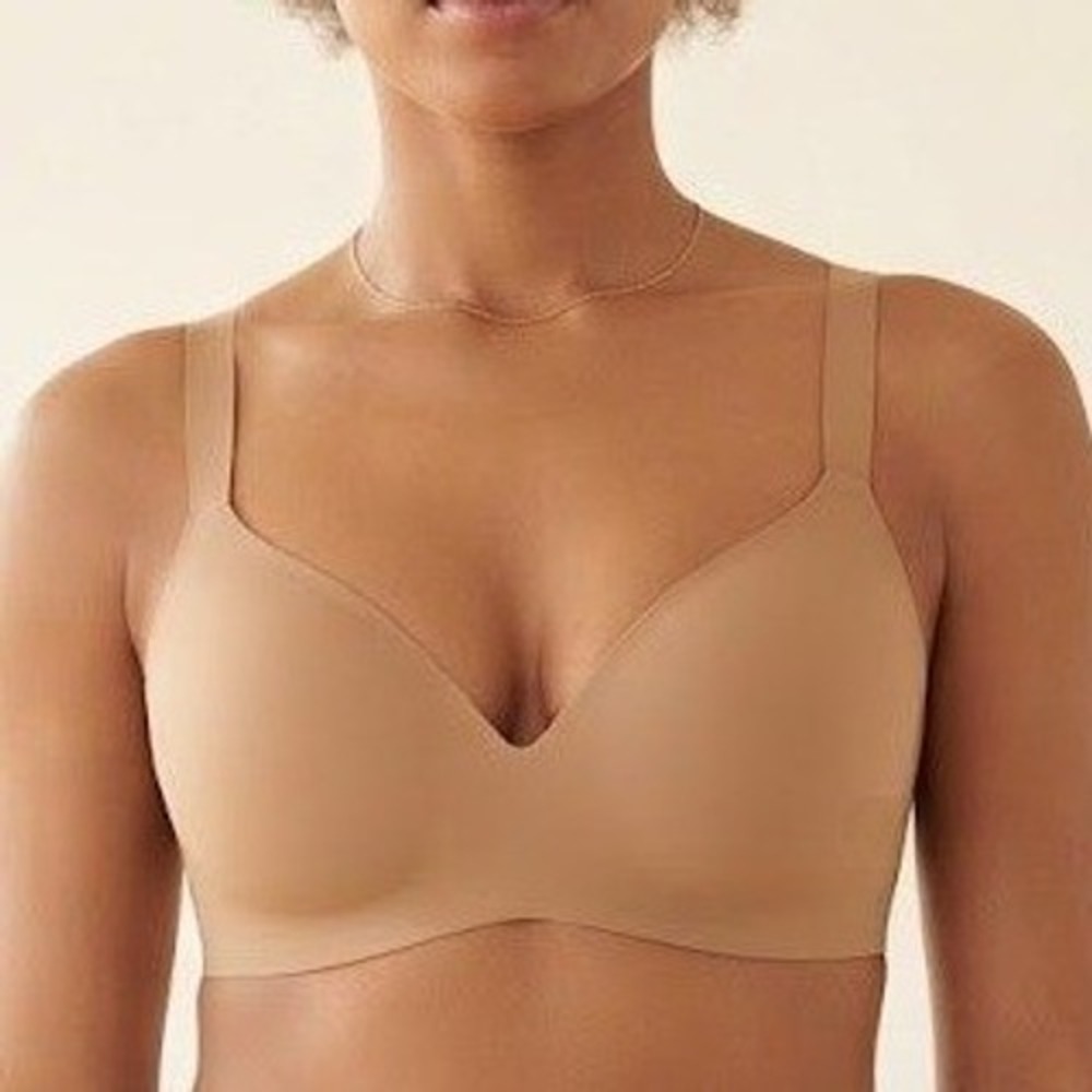 Soma Enbliss Wireless Bra Womens 40DD Tan Neutral Comfort Smooth Seamless